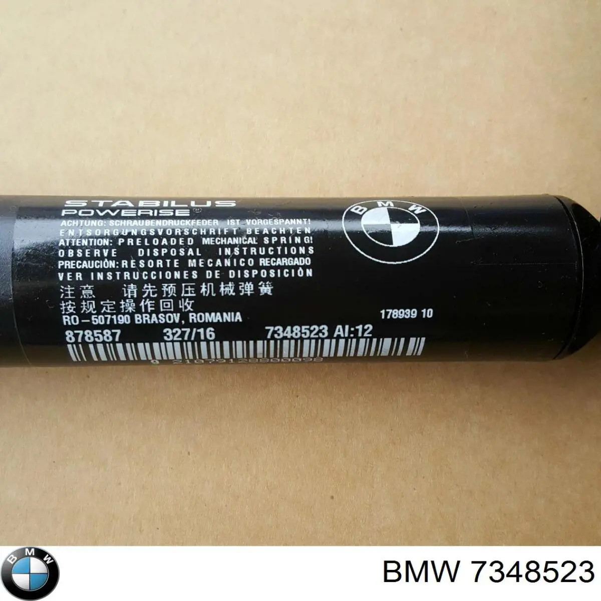Amortyzator klapy bagażnika (3/5 drzwi-tylnych) BMW 7348523 cena, od 165,08 USD