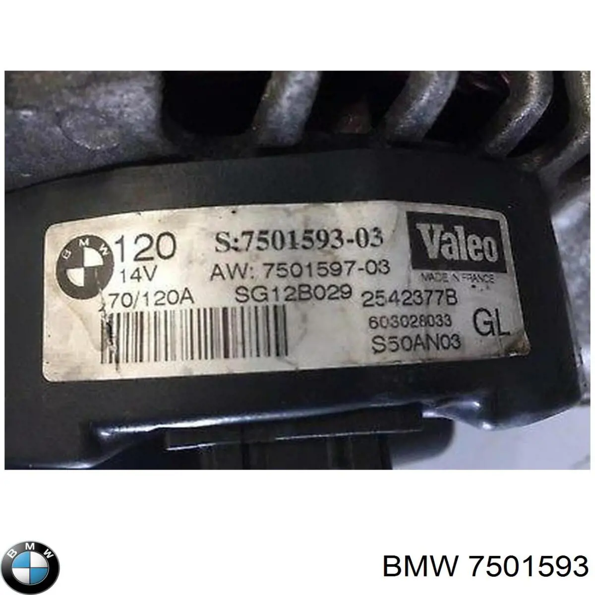 Do koszyka 7501593 BMW Alternator