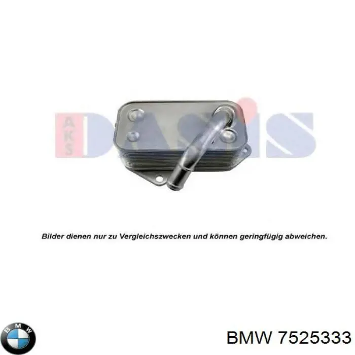 Chłodnica oleju, pod filtrem BMW 7525333 cena, od 38,40 USD