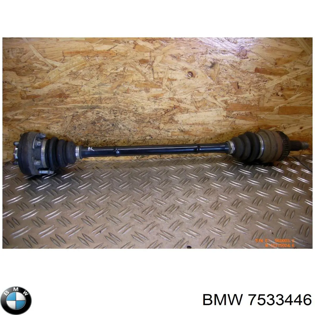 7533446 BMW półoś tylna prawa