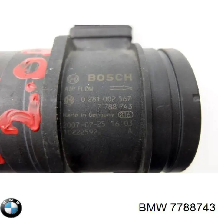 Do koszyka 7788743 BMW Czujnik przepływu powietrza, przepływomierz powietrza M.A.F.