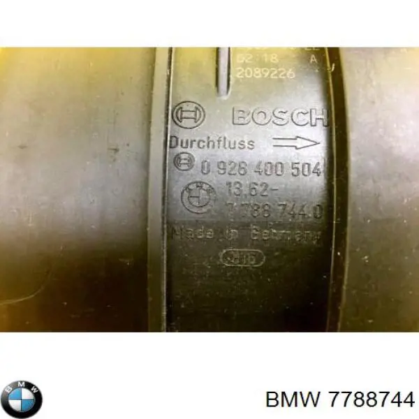 7788744 BMW Czujnik przepływu powietrza, przepływomierz powietrza M.A.F.