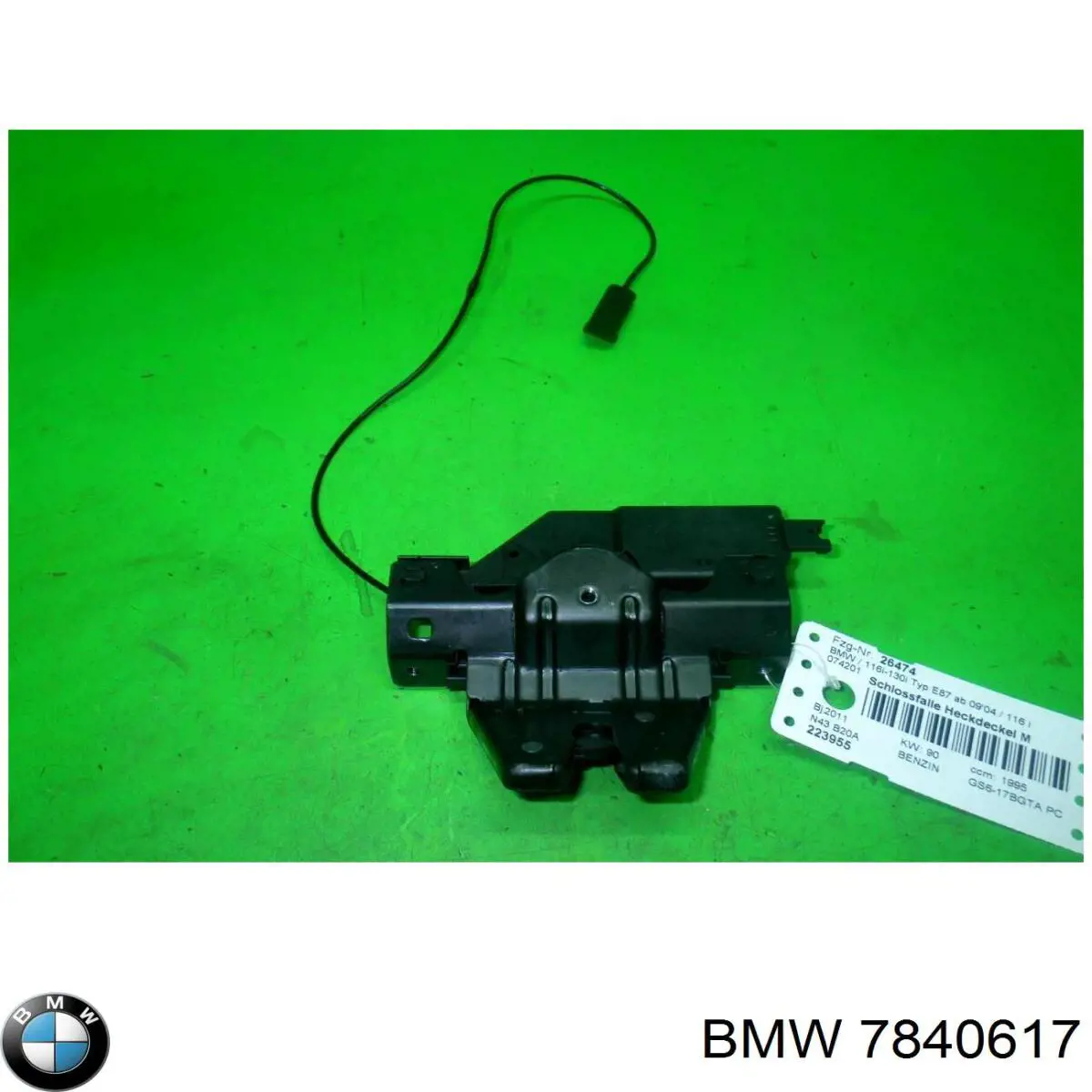 Zamek klapy bagażnika (3/5 drzwi tylnych) BMW 7840617 cena, od 39,16 USD