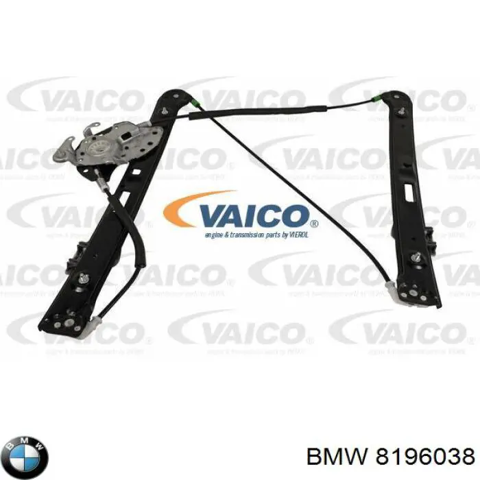 8196038 BMW Mechanizm podnoszenia szyby drzwi przednich prawych