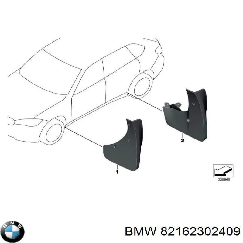 Chlapacze przednie, zestaw BMW X5 SUV (F15, F85) (2013 - 2018) cena, od 181,53 USD