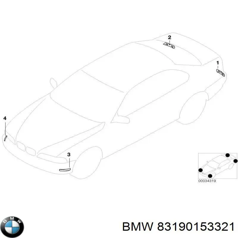 Do koszyka 83190153321 BMW 