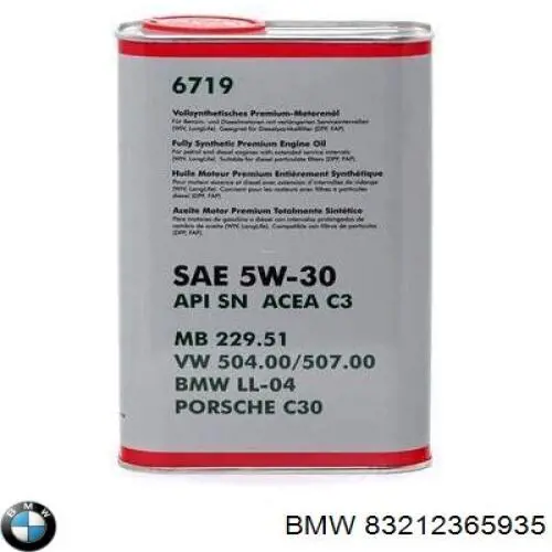 Do koszyka 83212365935 BMW Olej do silnika