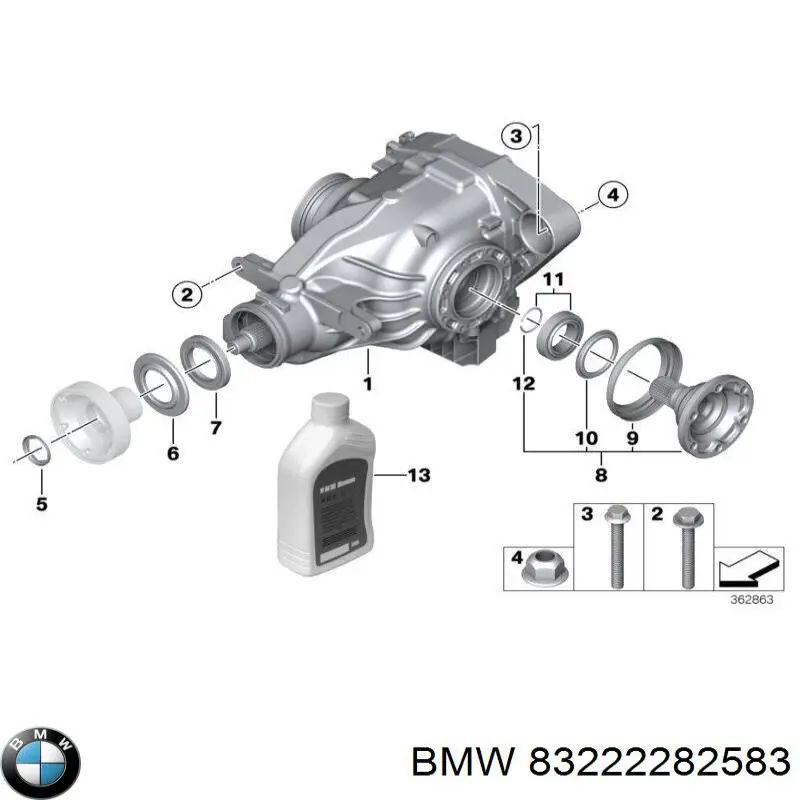 Do koszyka 83222282583 BMW Olej przekładniowy
