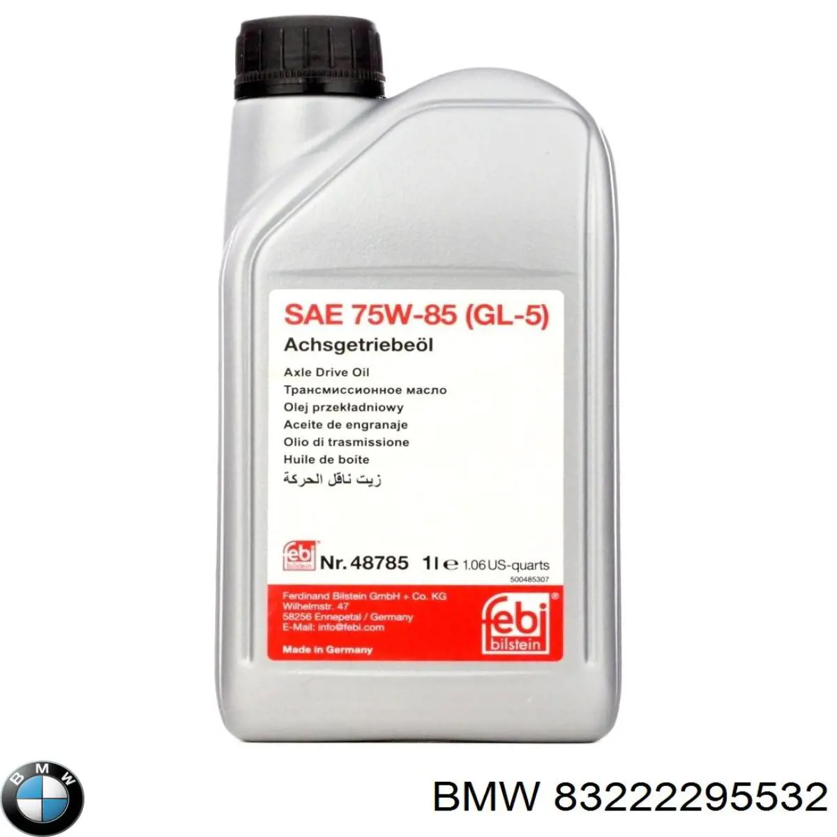 Do koszyka 83222295532 BMW Olej przekładniowy
