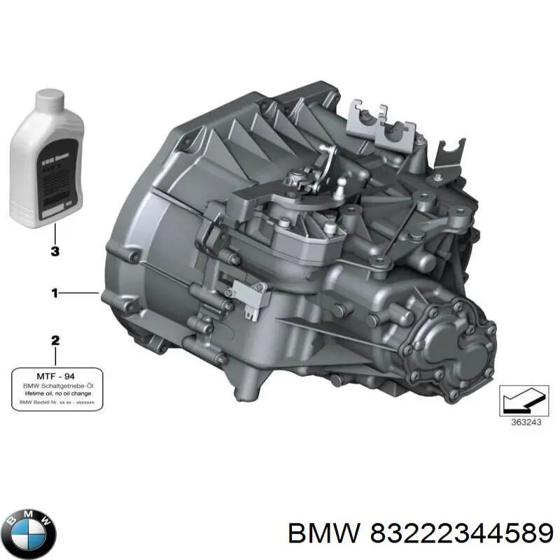 83222344589 BMW Olej przekładniowy