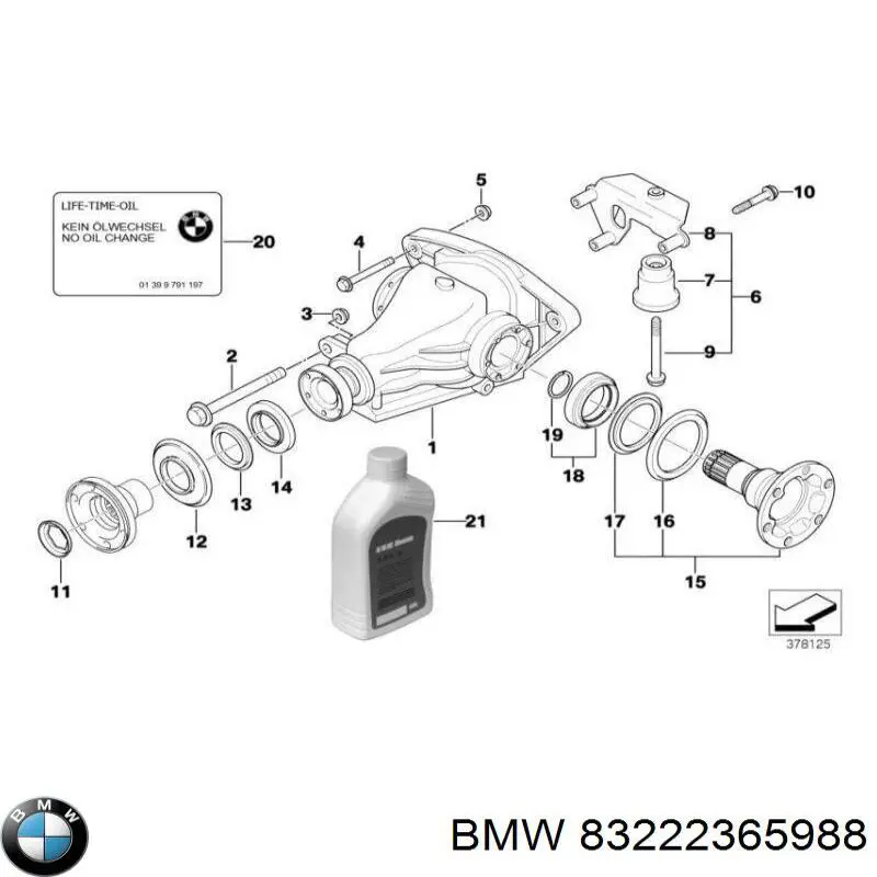 Olej przekładniowy BMW 83222365988 cena, od 45,42 USD