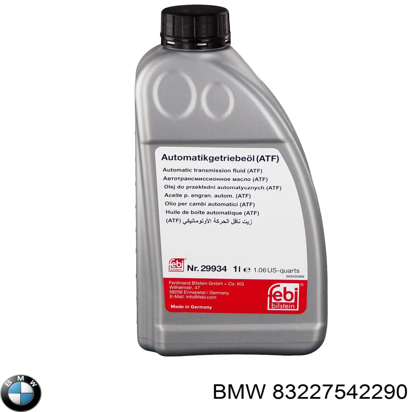 Do koszyka 83227542290 BMW Olej przekładniowy