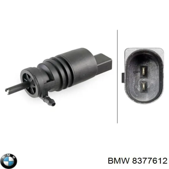 Do koszyka 8377612 BMW Pompka spryskiwacza szyby przedniej