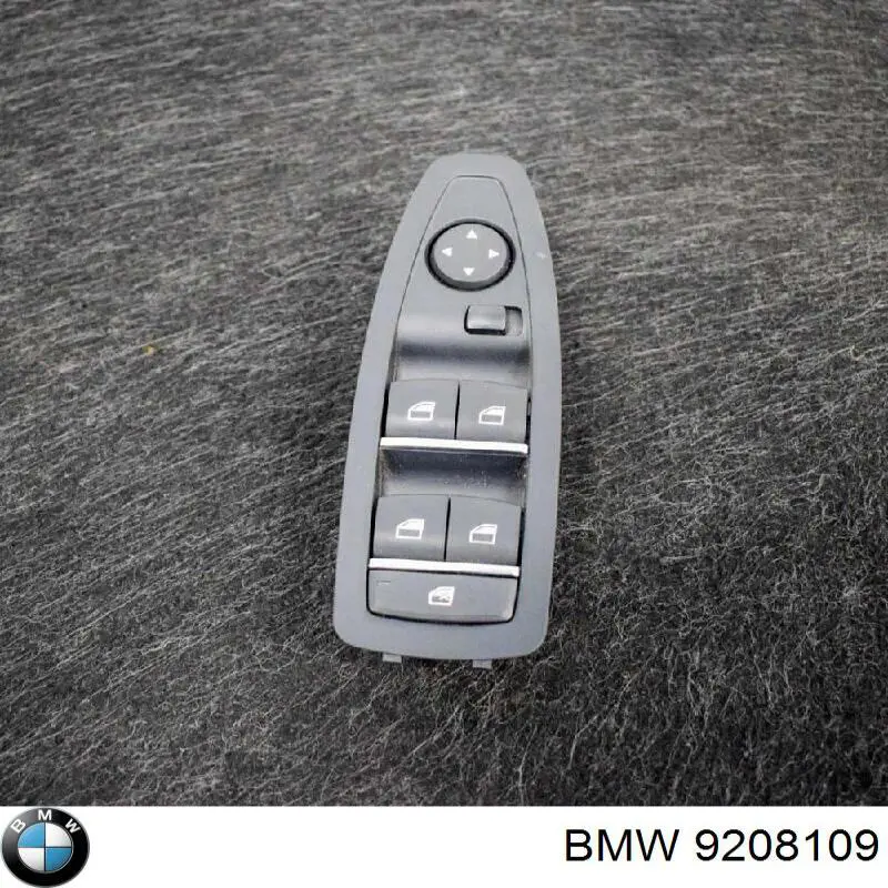 9208109 BMW Panel przyciskowy sterowania podnośnikiem szyby przedni lewy