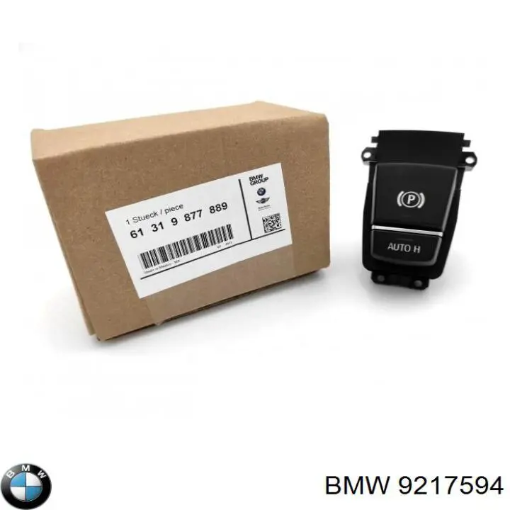 9217594 BMW Przycisk elektromechanicznego hamulca postojowego (ręcznego)