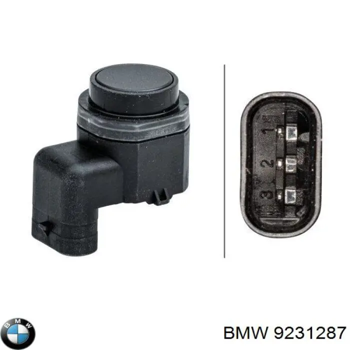 Czujnik parkowania przedni boczny BMW 9231287 cena, od 27,84 USD