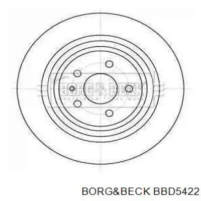 DF6976 TRW Tarcza hamulcowa tylna