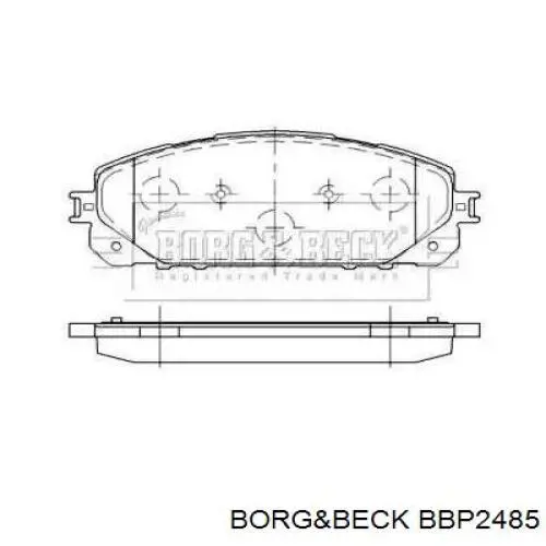 Klocki hamulcowe przednie tarczowe Chrysler 2AMV3327AA cena, od 35,82 USD