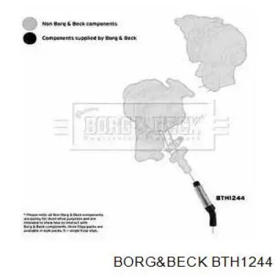 BTH1244 Borg&beck rurka (przewód spływu oleju z turbiny)