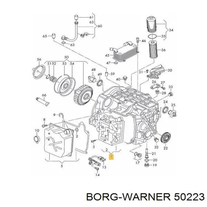 Solenoid automatycznej skrzyni biegów Borg-Warner 50223 cena, od 80,32 USD