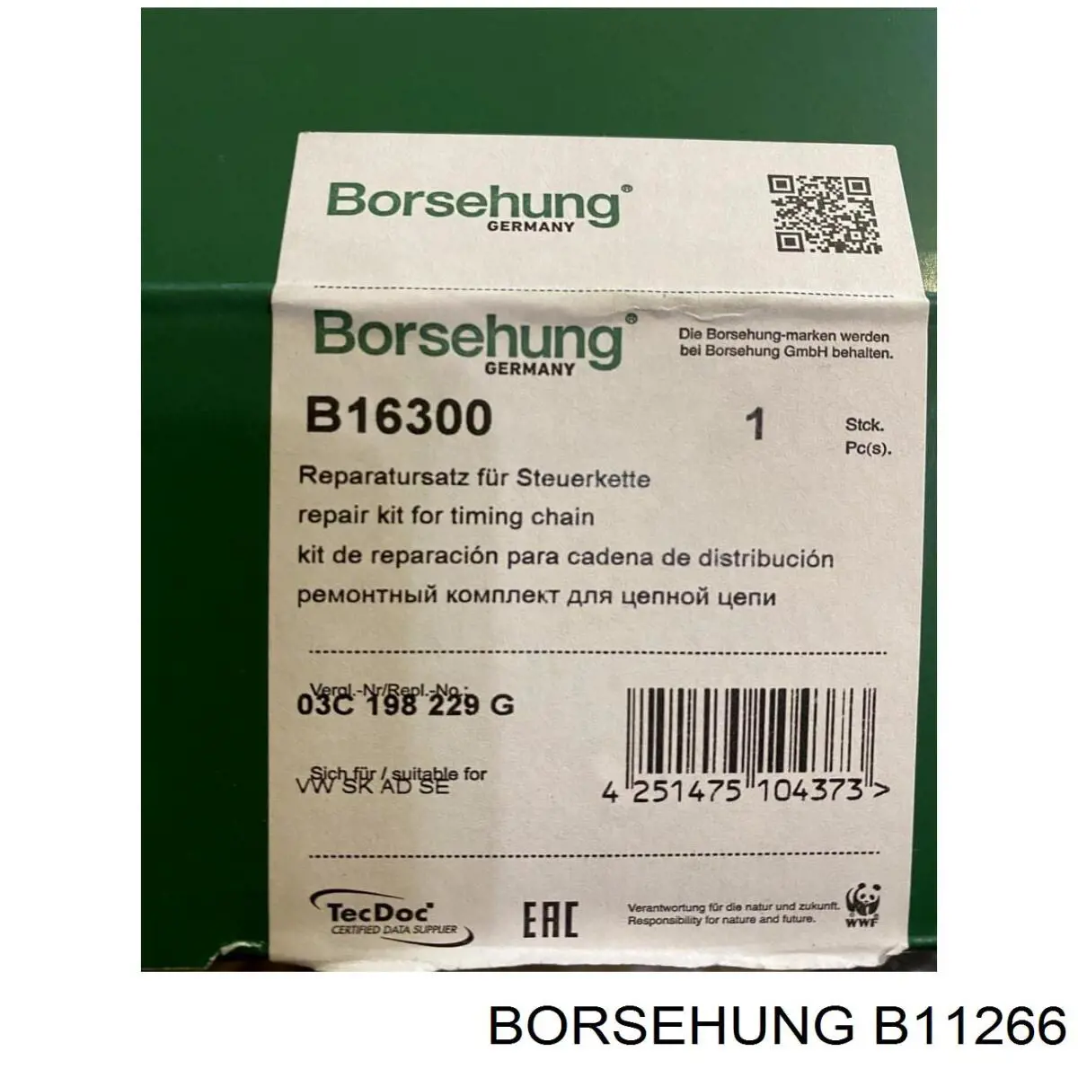 B11266 Borsehung Wentylator elektryczny układu chłodzenia, kompletny (silnik+wirnik) lewy