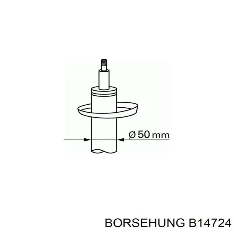 Do koszyka B14724 Borsehung Amortyzator przedni