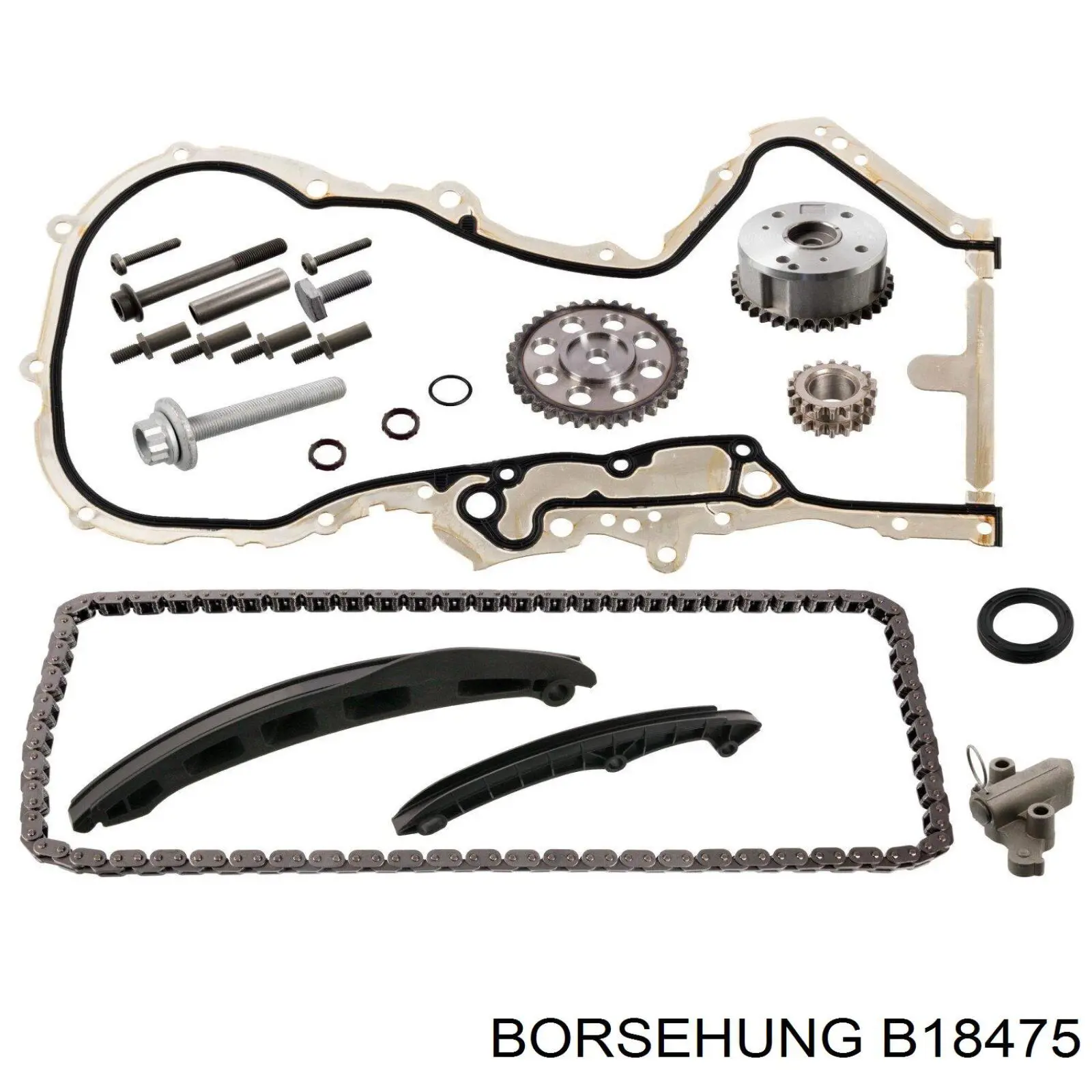 Do koszyka B18475 Borsehung Łańcuch rozrządu, zestaw