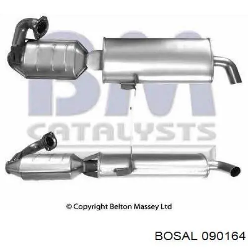 Do koszyka BM91364H BM Catalysts Konwerter-katalizator