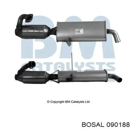 Konwerter-katalizator Mercedes Q0001735V012000000 cena, od 864,51 USD