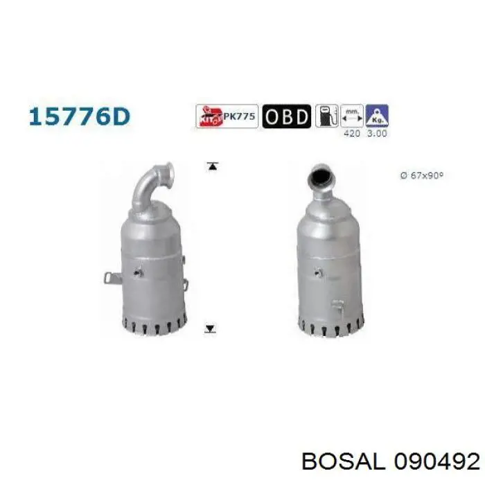 Konwerter-katalizator BMW 18307812295 cena, od 563,55 USD