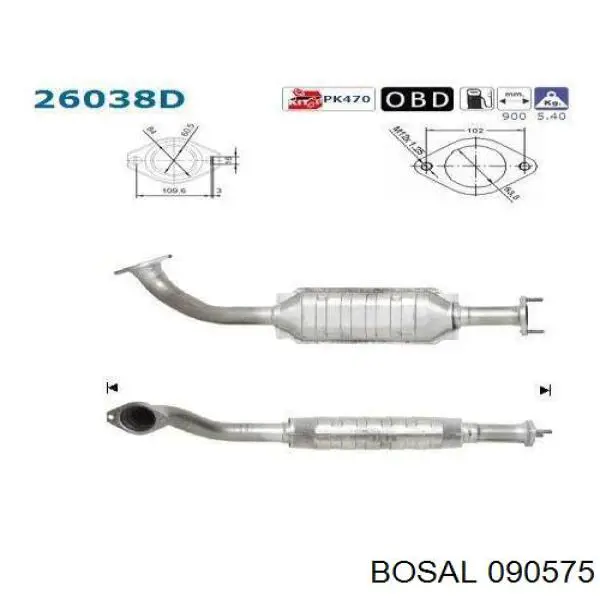 Konwerter-katalizator do Mitsubishi Pajero III 