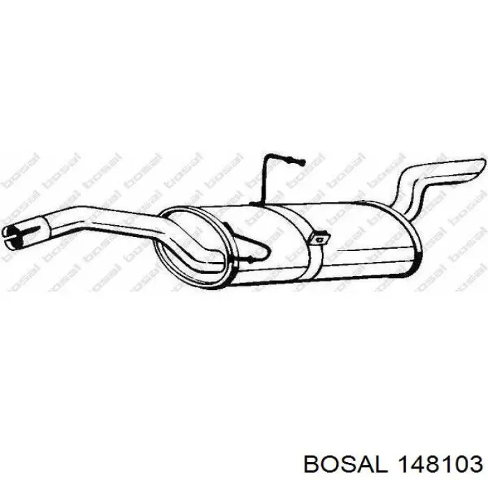 Do koszyka 71765110 Fiat/Alfa/Lancia Tłumik, tylna część