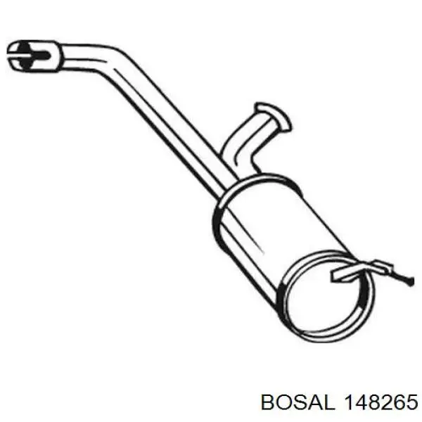 4126 Polmostrow Tłumik, tylna część
