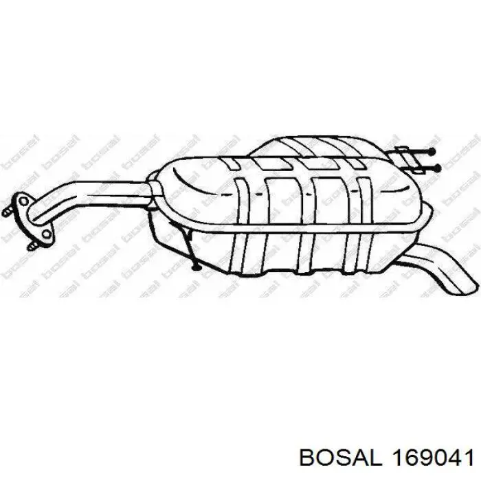 Do koszyka 287301G450 Hyundai/Kia Tłumik, tylna część