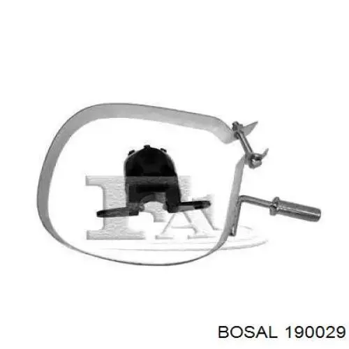Do koszyka 190029 Bosal Tłumik, tylna część