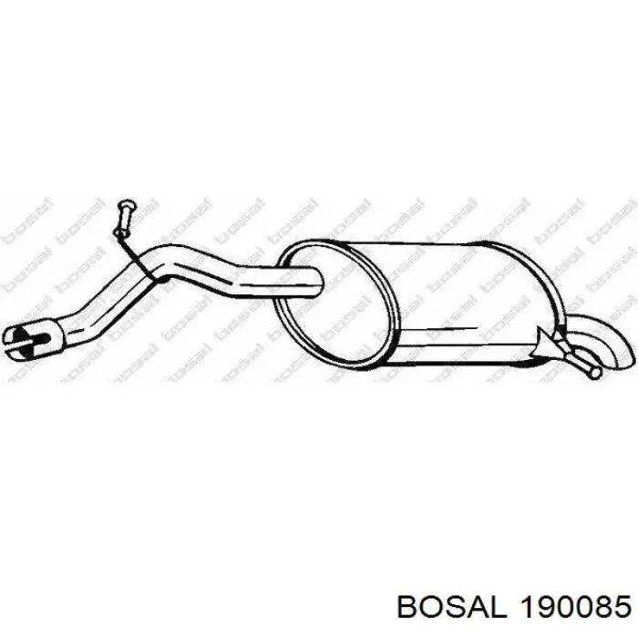 Tłumik, tylna część Citroen C5  III  kombi (RW) (2008 - 2017) cena, od 78,22 USD