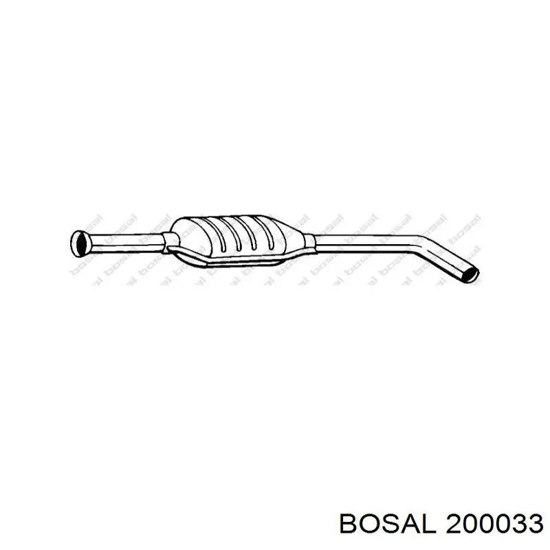 Do koszyka 200033 Bosal Tłumik, tylna część
