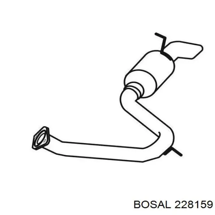 Tłumik, tylna część Bosal 228159 cena, od 107,23 USD