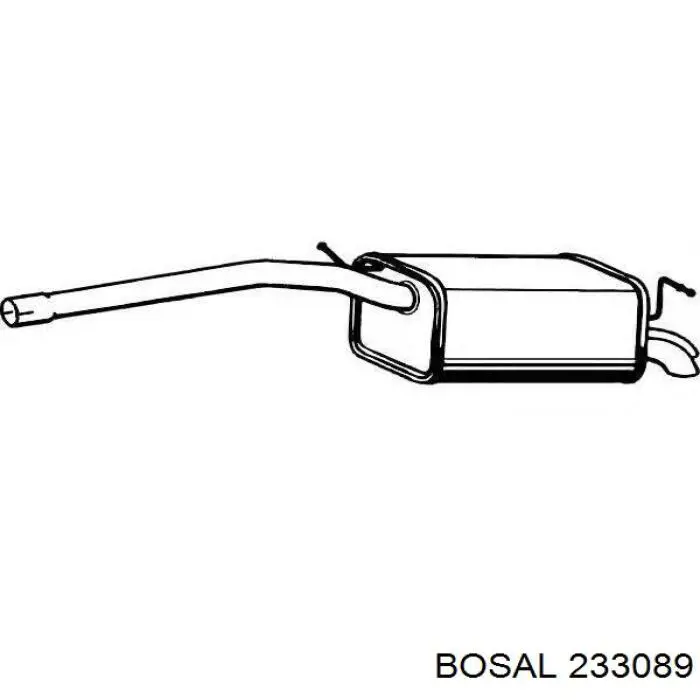 Do koszyka 25299 Walker Tłumik, tylna część