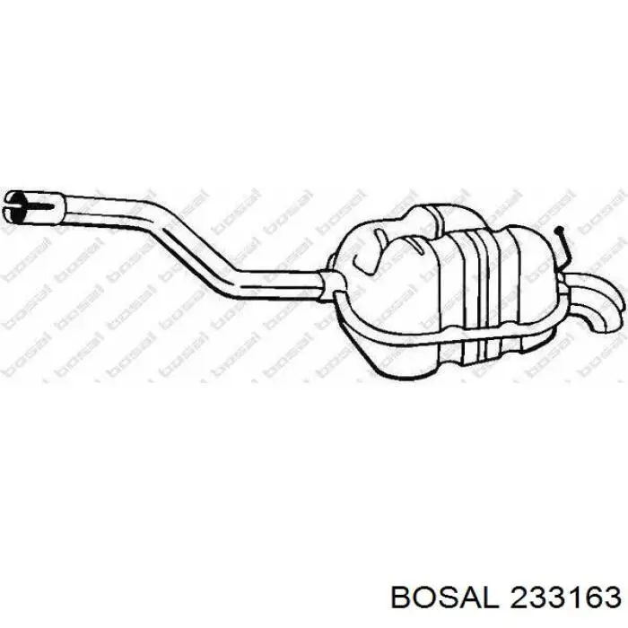 Do koszyka 1Z0253609AE VAG Tłumik, tylna część
