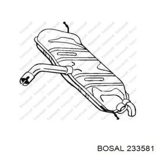 Do koszyka 1T0253609AN VAG Tłumik, tylna część