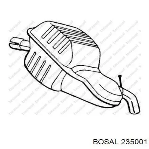 Tłumik, tylna część Ford 2148514 cena, od 120,24 USD