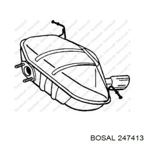 Tłumik, tylna część BMW 1 hatchback (E81) (2006 - 2012) cena, od 227,03 USD