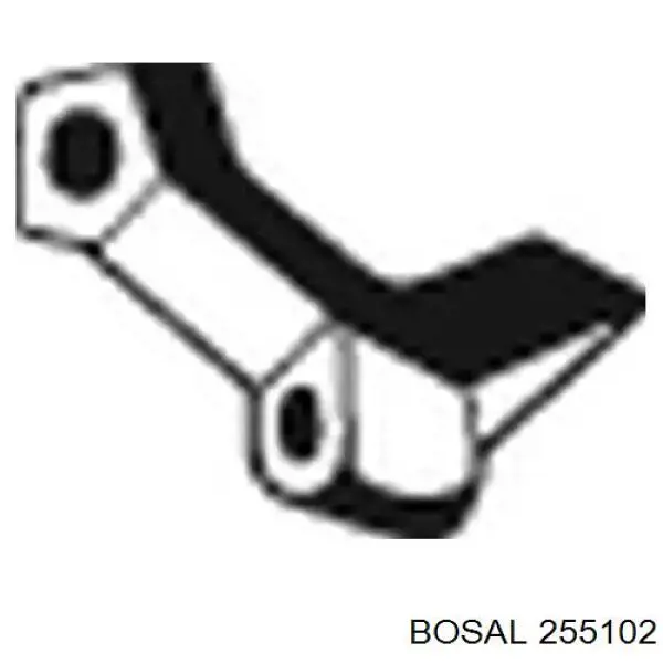 Wspornik tylnej poduszki tłumiącej Bosal 255102 cena, od 10,00 USD