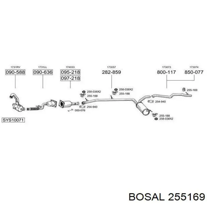Do koszyka ST233923 Starline Poduszka mocowania tłumika