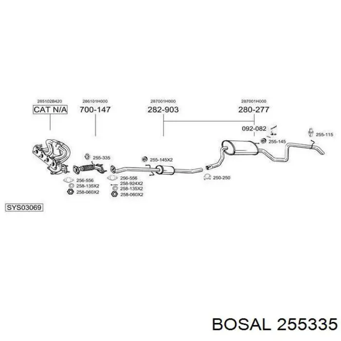 Poduszka mocowania tłumika Hyundai/Kia 287853K100 cena, od 2,62 USD