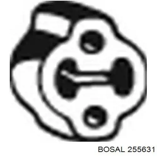 Do koszyka 255631 Bosal Poduszka mocowania tłumika
