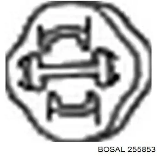 Poduszka mocowania tłumika Bosal 255853 cena, od 1,57 USD