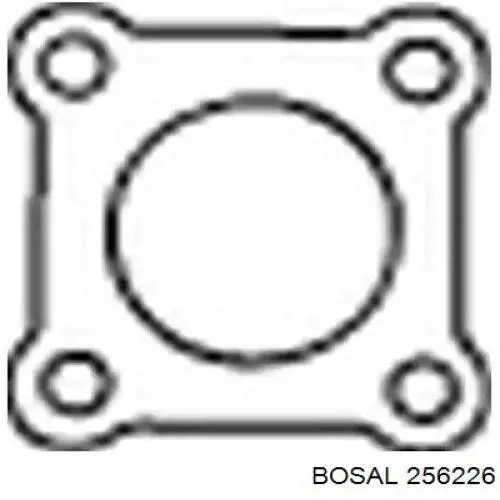 Uszczelka katalizatora tylna Peugeot 406 (8B)