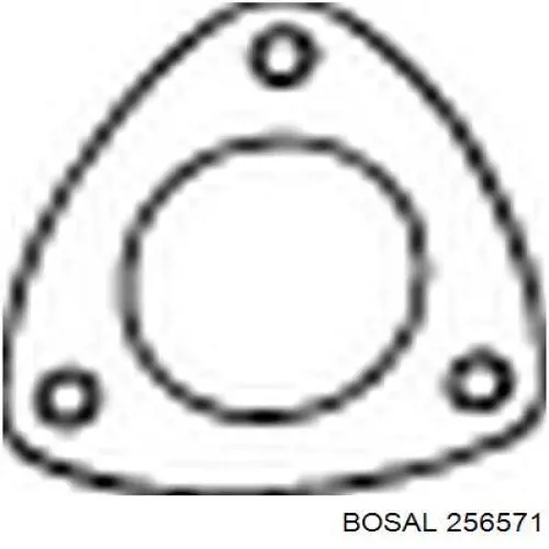 Uszczelka rury odbiornika tłumika Bosal 256571 cena, od 4,47 USD
